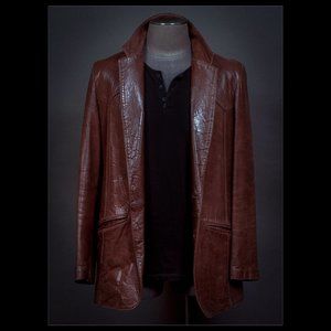 Western Leather Coat for SALE